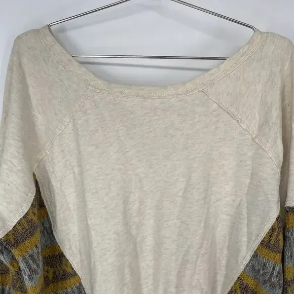 Free People Beautiful Sinner Oversized Pullover Poncho Sweater Women's Size L - Picture 7 of 9
